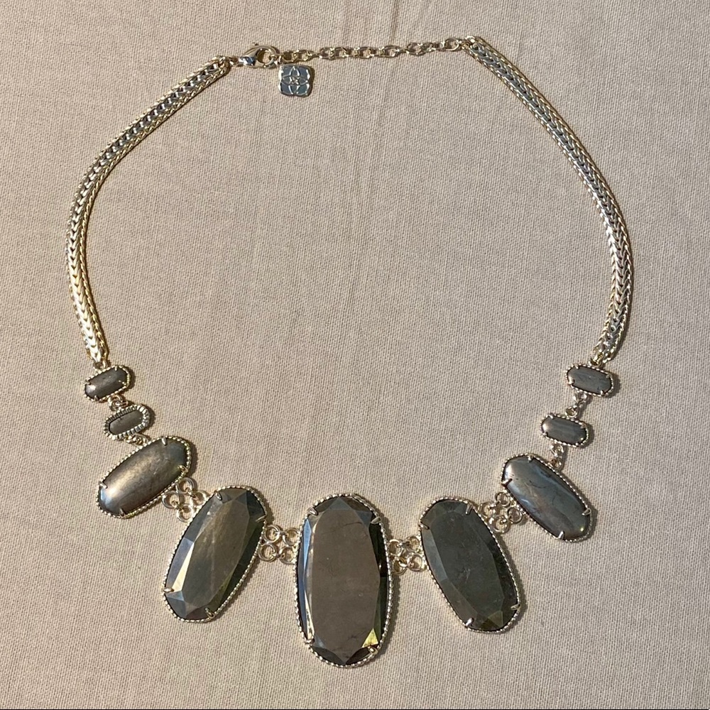 Kendra Scott gold stone necklace